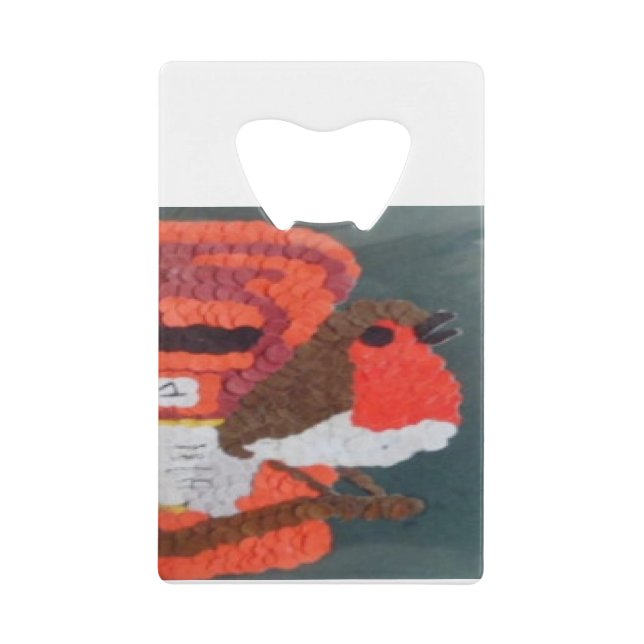 Robin Credit Card Bottle Opener (Front)