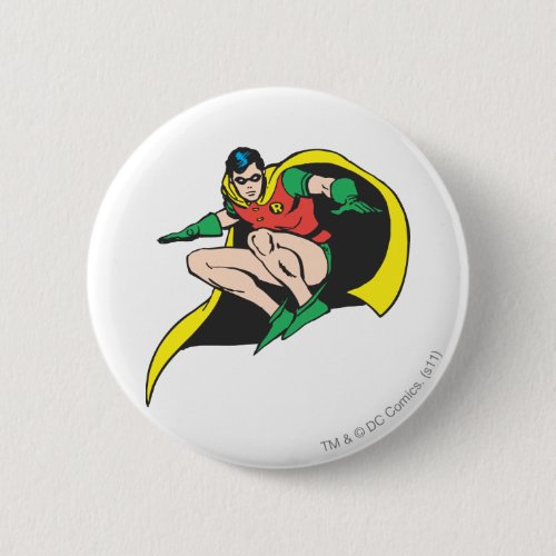 Robin Crouches Pinback Button