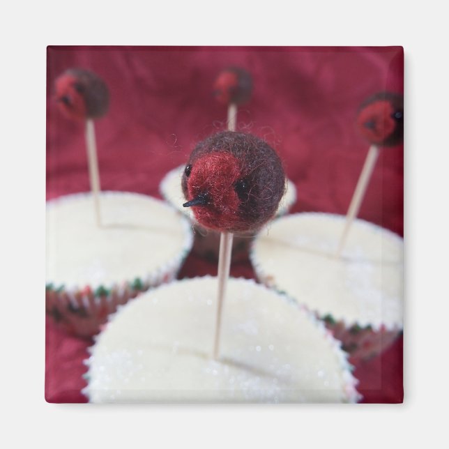 Robin Cupcakes Magnet (Front)