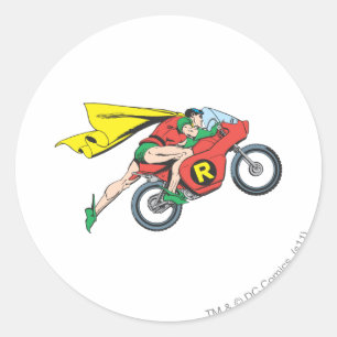 Robin & Cycle Classic Round Sticker
