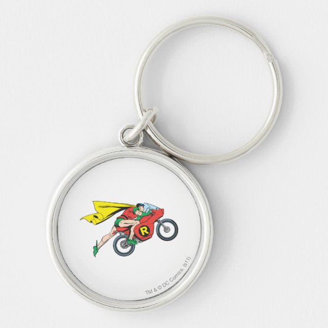 Robin & Cycle Keychain (Front)