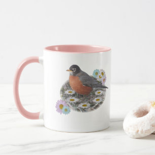 Robin Daisy Fairy Ring Coffee Mug
