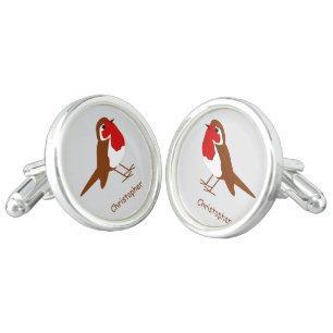 Robin Design Personalised Cufflinks