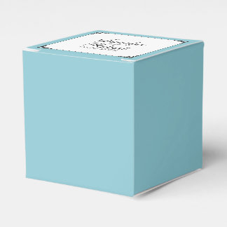 Robin Egg Blue Posh Wedding Favor Box