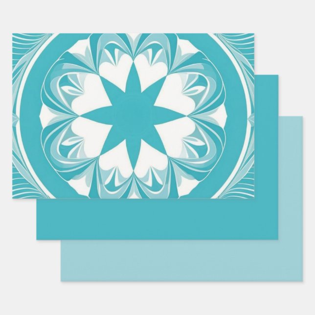 Robin Egg Blue Wrapping Paper Sheets (Set)