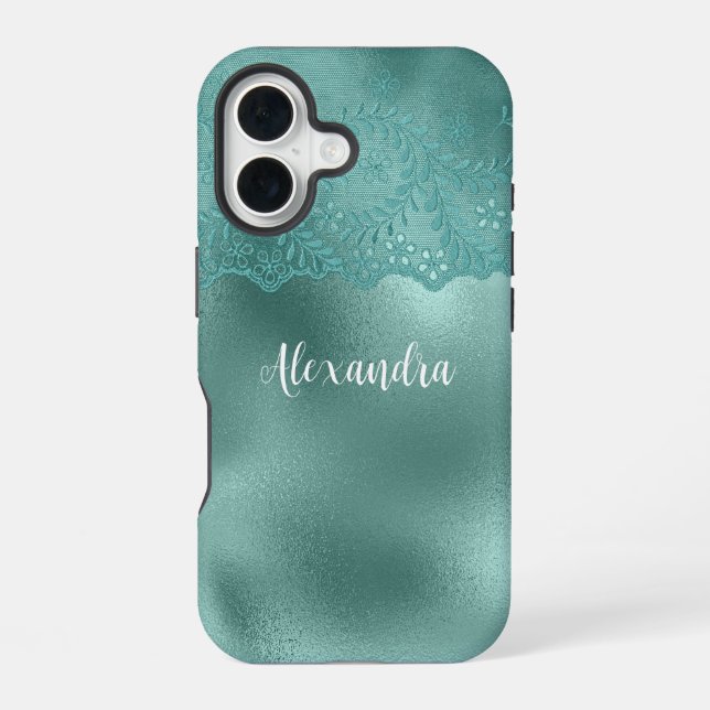 Robin Egg Green Iphone Case (Back)