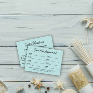 Robin Egg Practical QR Code Multi Appointment  Card