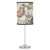 Robin Elegant Bird Butterfly French Art Table Lamp (Back)