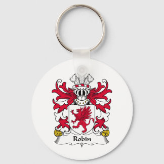 Robin Family Crest Keychain