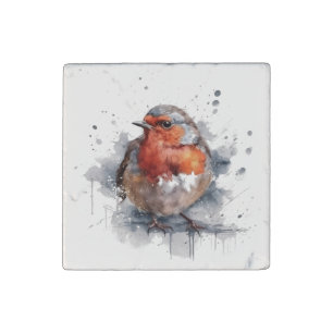 Robin Garden Wildlife Keepsake Gift Stone Magnet