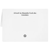 Robin Heart Valentine Romance Love Card (Back Horizontal)