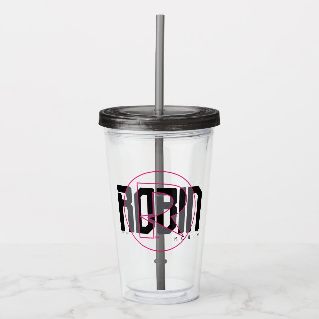 Robin Hi-Tech Name Graphic Acrylic Tumbler (Front)