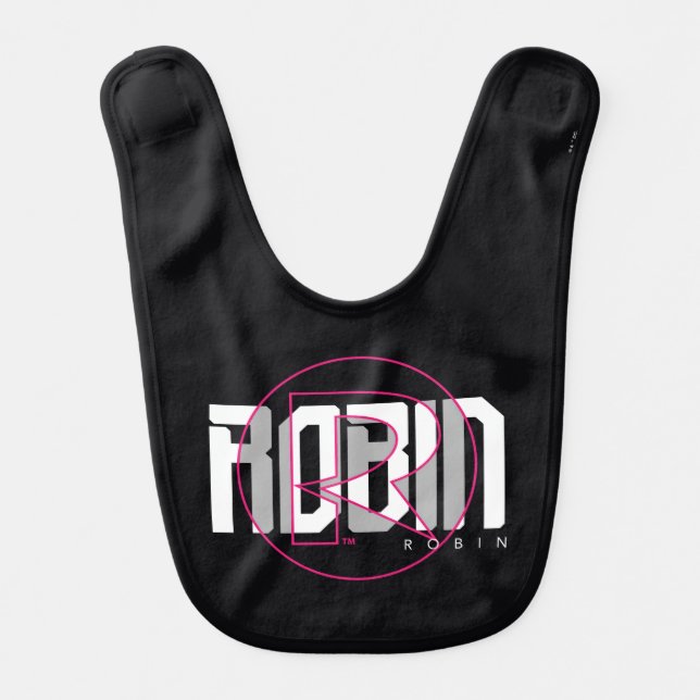 Robin Hi-Tech Name Graphic Baby Bib (Front)