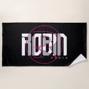 Robin Hi-Tech Name Graphic Beach Towel