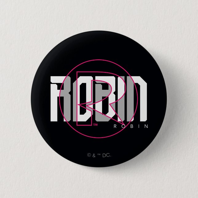 Robin Hi-Tech Name Graphic Button (Front)