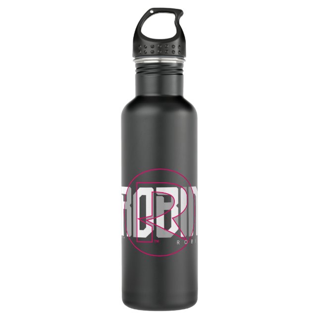 Robin Hi-Tech Name Graphic Stainless Steel Water Bottle (Front)