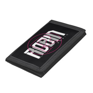 Robin Hi-Tech Name Graphic Tri-fold Wallet