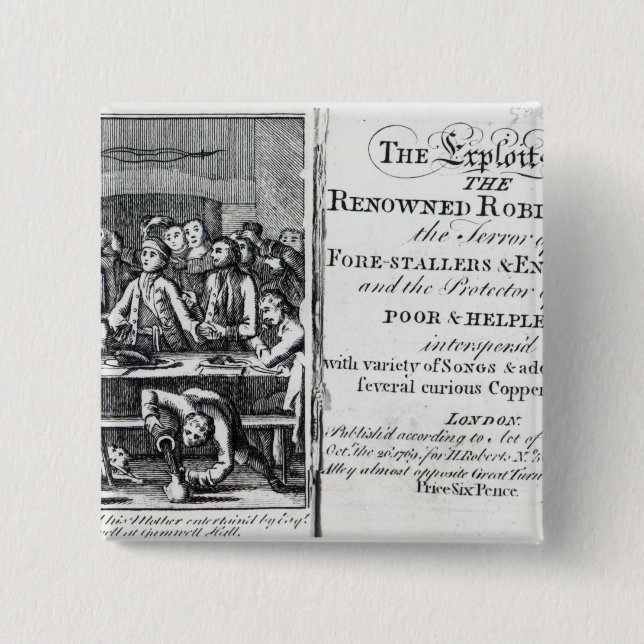 Robin Hood and his mother Pinback Button (Front)