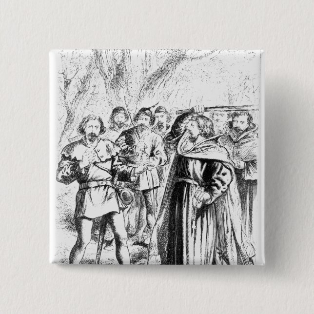 Robin Hood and King Richard I Pinback Button (Front)