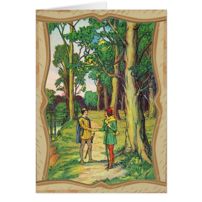 Robin Hood And Little John Cards (Front)