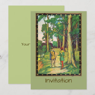 Robin Hood And Little John Invitation