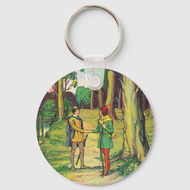 Robin Hood And Little John Keychain (Front)