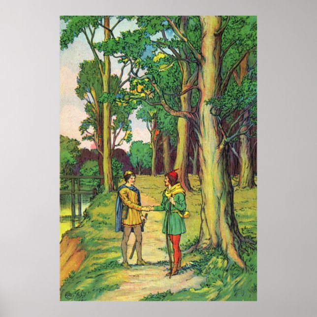 Robin Hood And Little John  Poster (Front)