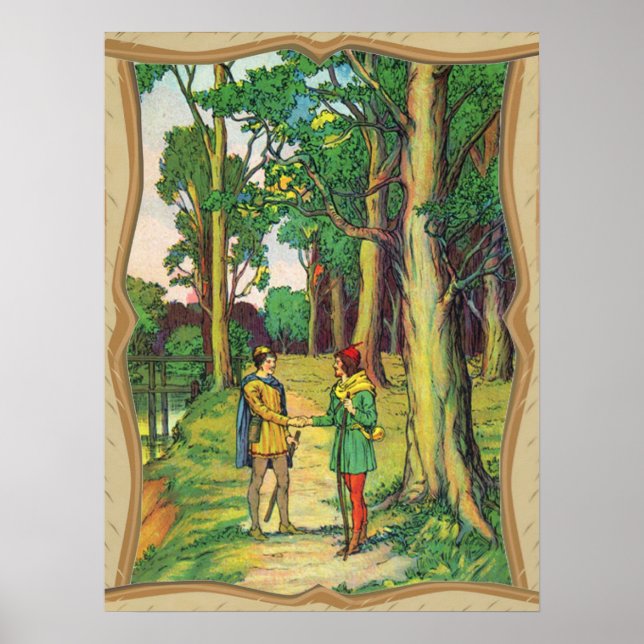 Robin Hood And Little John Poster (Front)