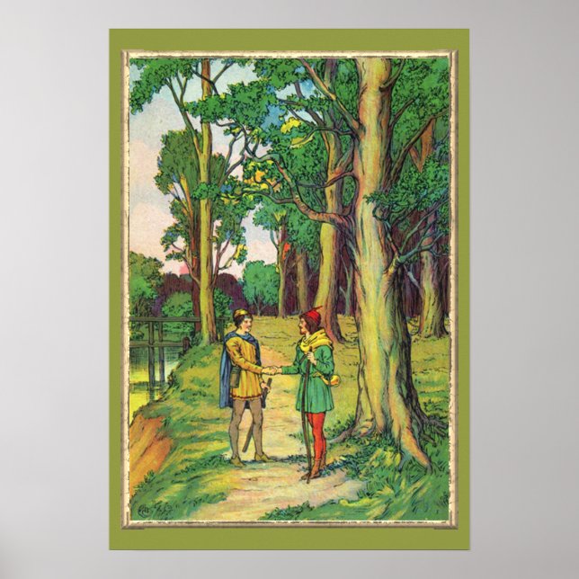 Robin Hood And Little John Poster (Front)