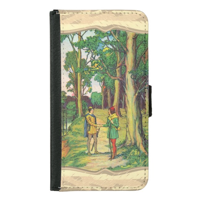 Robin Hood And Little John  Samsung Galaxy Wallet Case (Front)