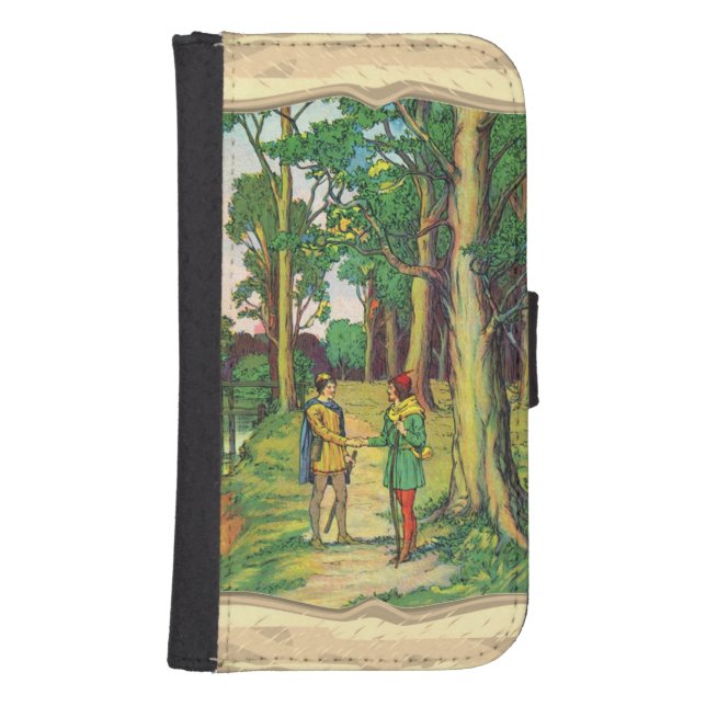 Robin Hood And Little John  Samsung Galaxy Wallet Case (Front)