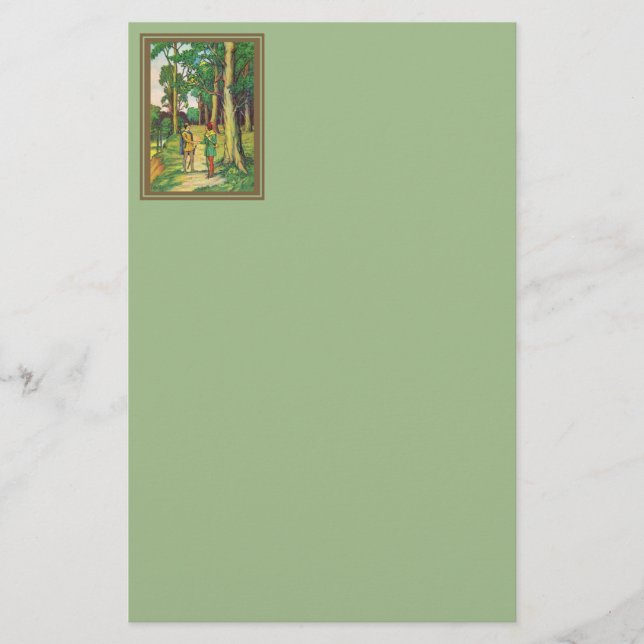 Robin Hood And Little John Stationery (Front)