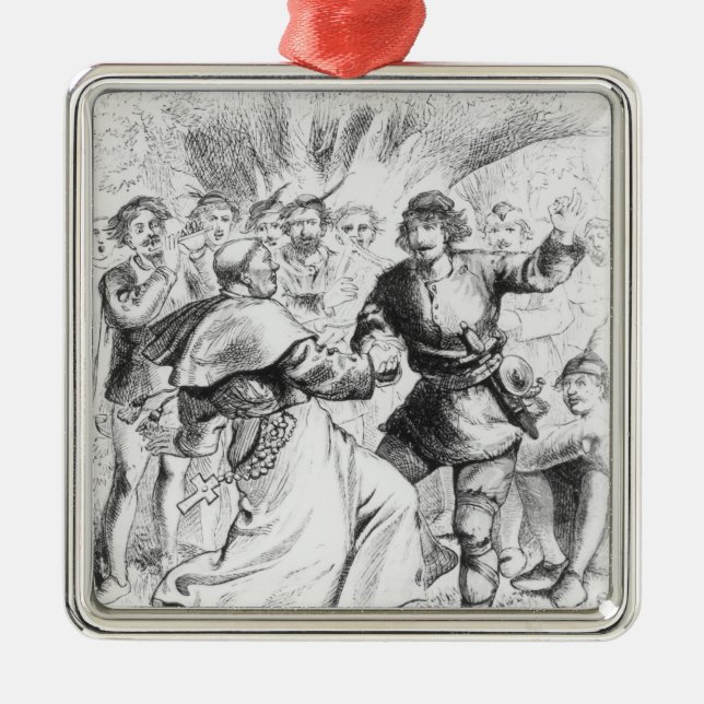 Robin Hood and the Bishop Metal Ornament (Front)