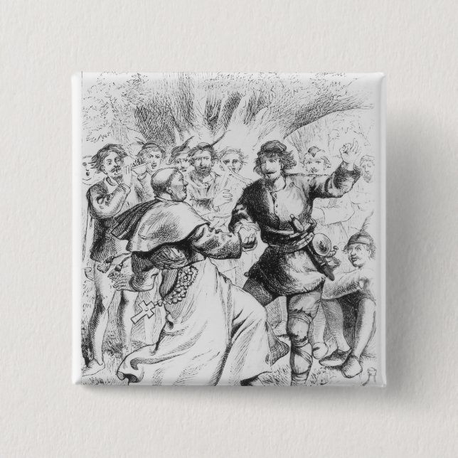 Robin Hood and the Bishop Pinback Button (Front)