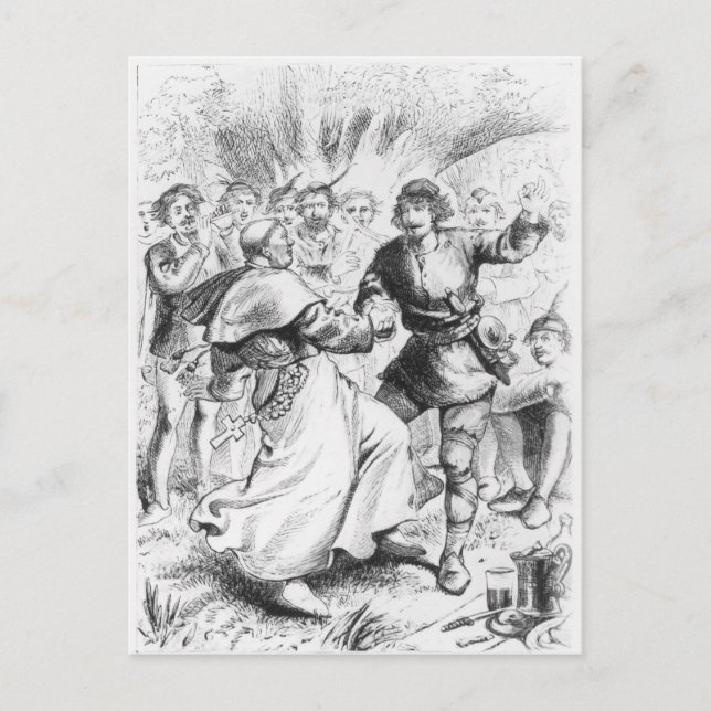 Robin Hood and the Bishop Postcard (Front)