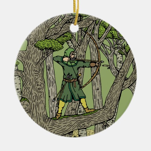 Robin Hood Ceramic Ornament