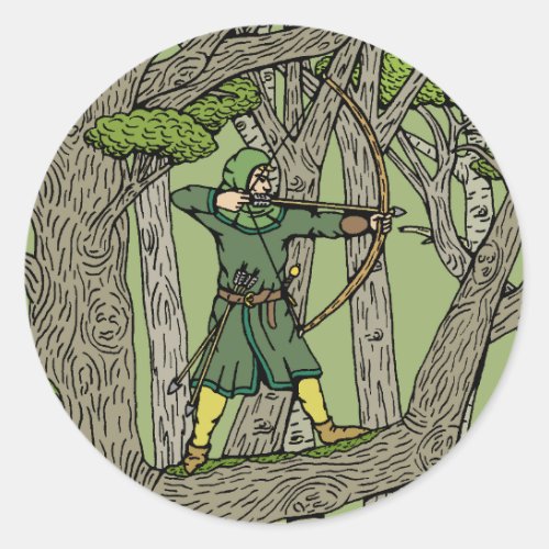 Robin Hood Classic Round Sticker