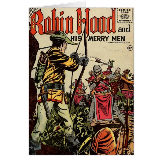 Robin Hood Comic Book Cards (Front)