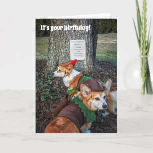Robin Hood Corgi Card