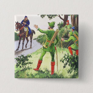 Robin Hood, from 'Peeps into the Past', published Button