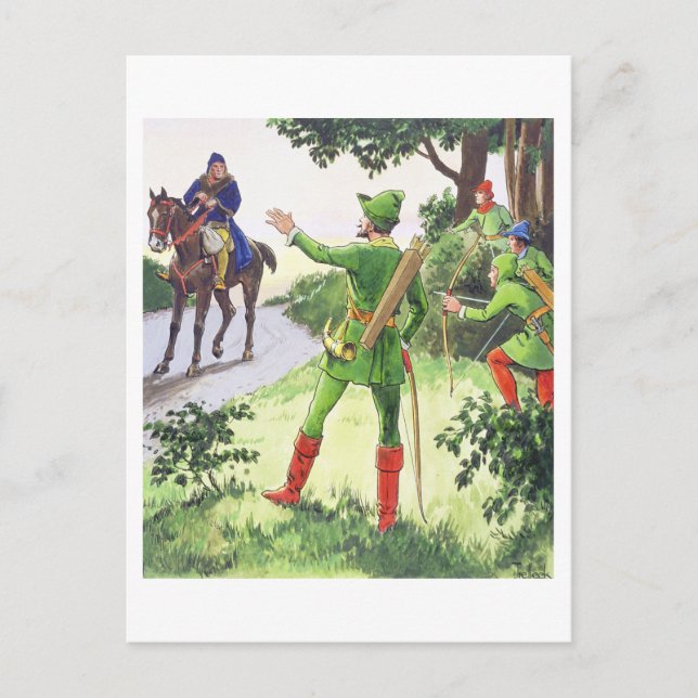 Robin Hood, from 'Peeps into the Past', published Postcard (Front)