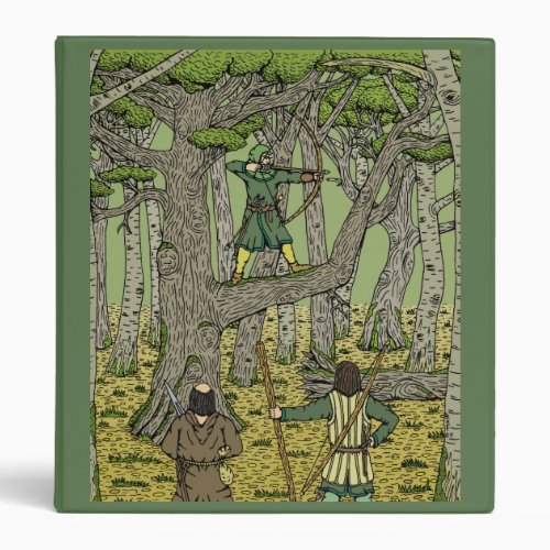 Robin Hood in Sherwood Forest 3 Ring Binder