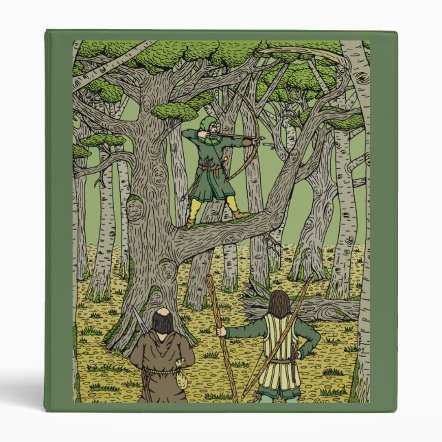 Robin Hood in Sherwood Forest 3 Ring Binder (Front)