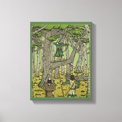 Robin Hood in Sherwood Forest Canvas Print