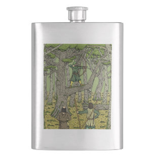 Robin Hood in Sherwood Forest Flask