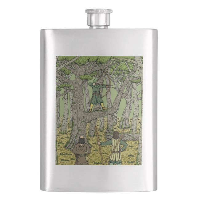 Robin Hood in Sherwood Forest Flask (Front)