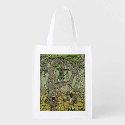 Robin Hood in Sherwood Forest Grocery Bag