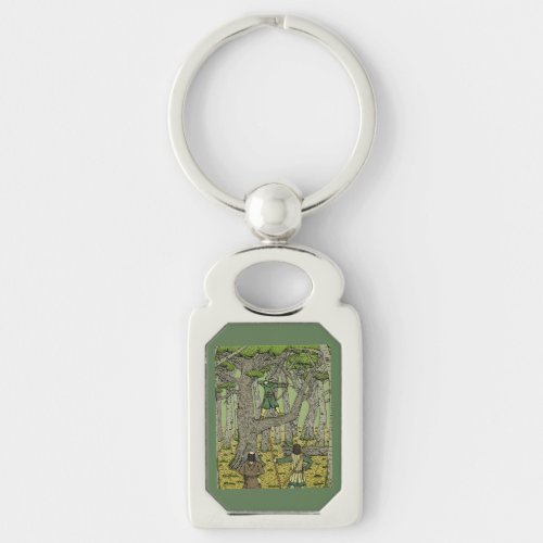 Robin Hood in Sherwood Forest Keychain