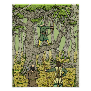 Robin Hood in Sherwood Forest Photo Print