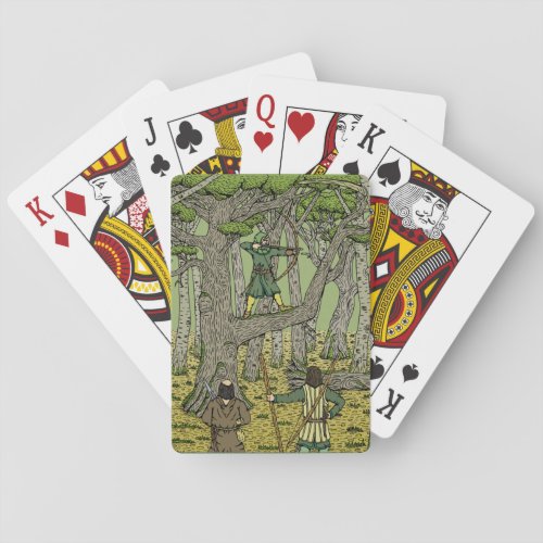 Robin Hood in Sherwood Forest Poker Cards